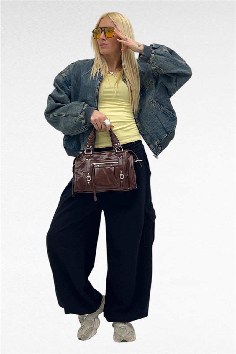 pantalone garzato modello cargo new york